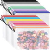 Umriox funda A4 frontal mostrando colores y cierre, organización práctica