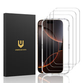 UNBREAKcable empaque frontal del 3-pack mostrando compatibilidad iPhone 16 Pro y beneficio de reemplazo