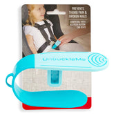 UnbuckleMe frontal mostrando el abridor aqua y su portabilidad
