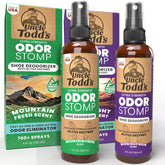 Uncle Todd's pack frontal mostrando las dos fragancias y beneficio de frescura
