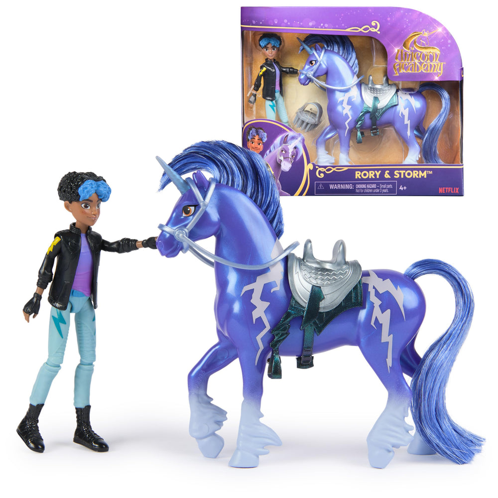 Unicorn Academy Rory de frente mostrando detalles auténticos y poses realistas