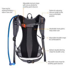 Unigear pack back panel and straps for secure anti-bounce fit