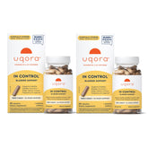 Uqora in Control frontal del envase mostrando 120 cápsulas y beneficios visibles
