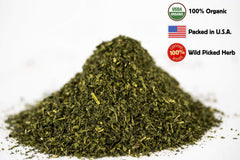 U.S. Wellness Naturals detalle de hojas de ortiga mostrando textura y calidad