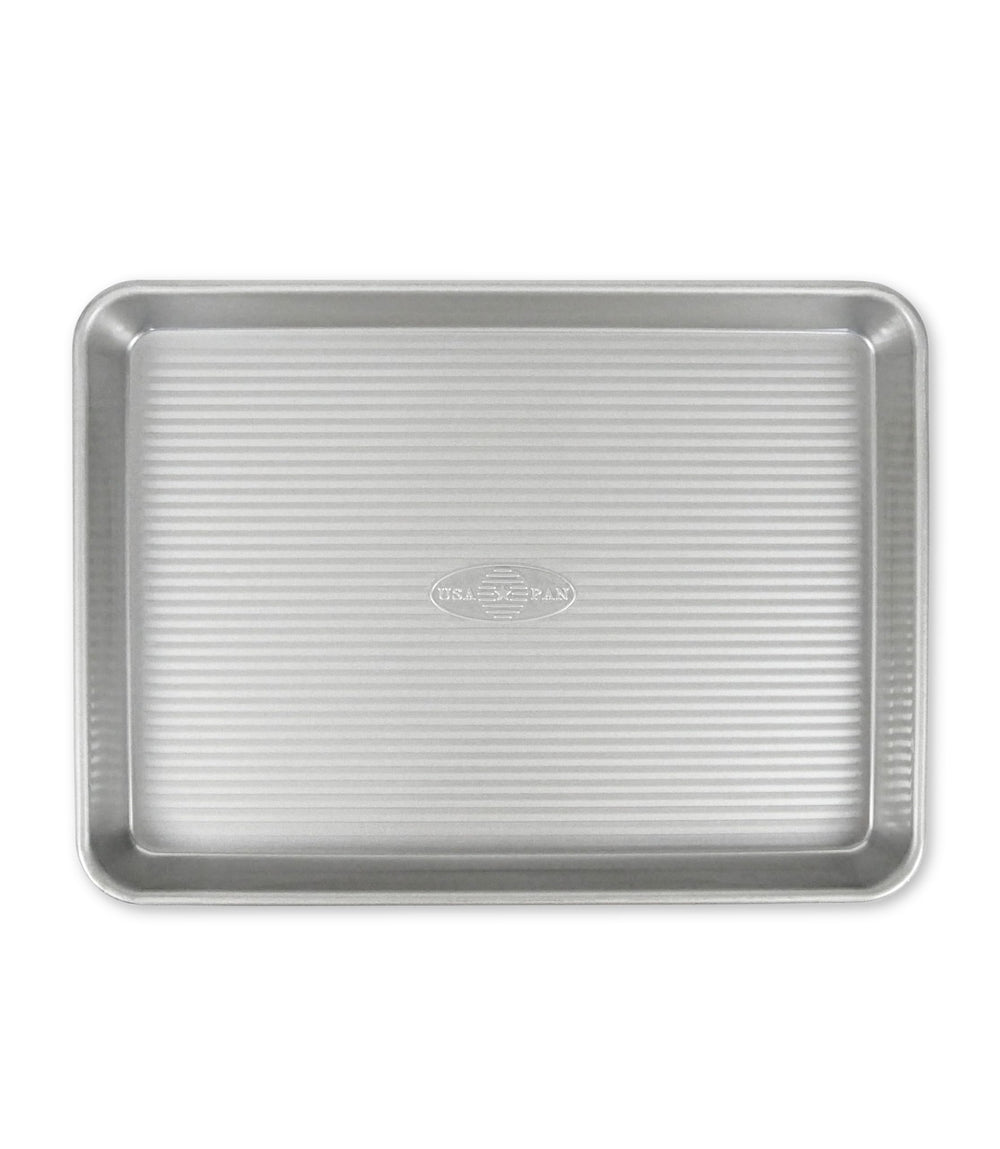 USA Pan vista frontal de la bandeja quarter sheet para hornear uniformemente