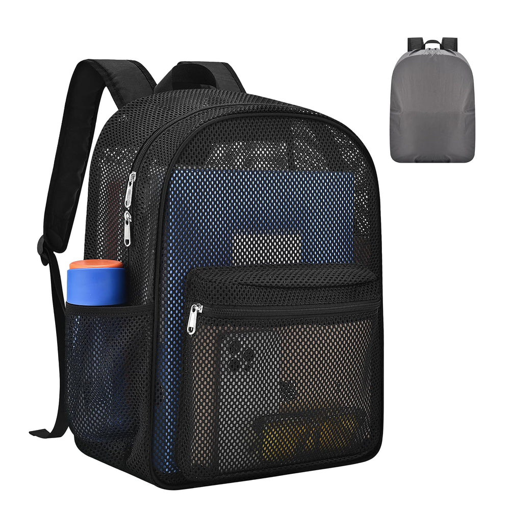 USPECLARE mochila de malla al frente mostrando gran capacidad y resistencia
