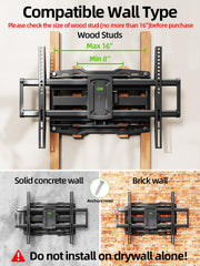 USX MOUNT primer plano del brazo articulado, ajuste flexible