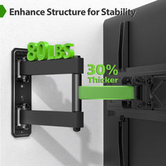 USX MOUNT detalle del brazo articulado mostrando construcción sólida y flexibilidad