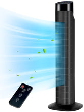 Uthfy vista frontal del ventilador torre con diseño compacto y potencia
