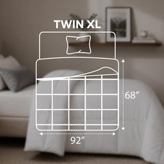 Utopia Bedding primer plano de costuras en caja que evitan el apelmazamiento