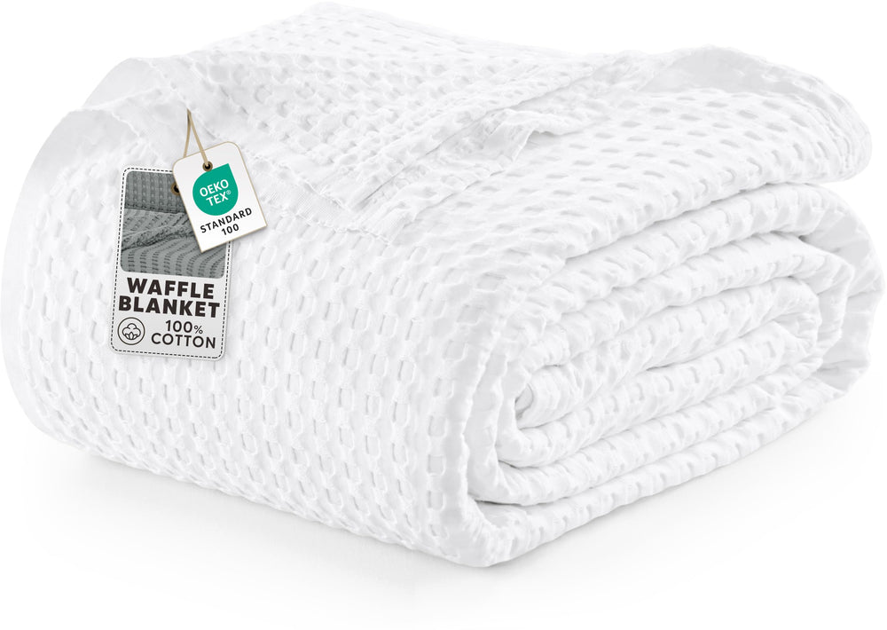 Utopia Bedding vista frontal del empaque mostrando tamaño Queen y color blanco
