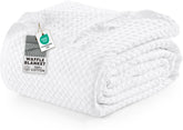 Utopia Bedding vista frontal del empaque mostrando tamaño Queen y color blanco