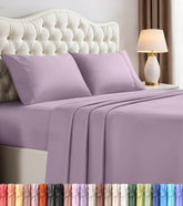 Utopia Bedding vista frontal del paquete lavanda, apariencia elegante