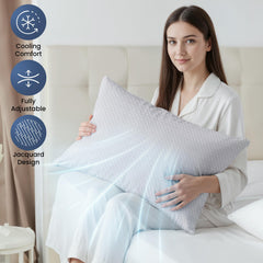 Utopia Bedding primer plano textura de espuma mostrando aireación