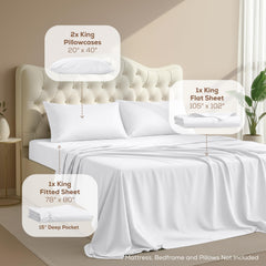 Utopia Bedding primer plano de la textura de microfibra que resalta suavidad y durabilidad