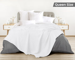 Utopia Bedding primer plano de textura waffle que ofrece suavidad y ventilación