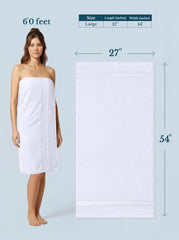 Utopia Towels toalla doblada con etiqueta visible, beneficio de identificación y cuidado