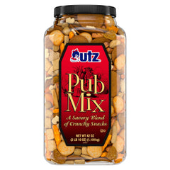 Utz barril frontal mostrando etiqueta y sabores variados, ideal para fiestas