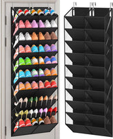 UVIAHOMI front view hanging organizer showing wide storage and tidy shoes