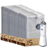 Vacbird frontal del paquete jumbo mostrando contenido y beneficios de espacio