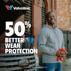 Valvoline etiqueta detalle MaxLife destacando tecnología y beneficios