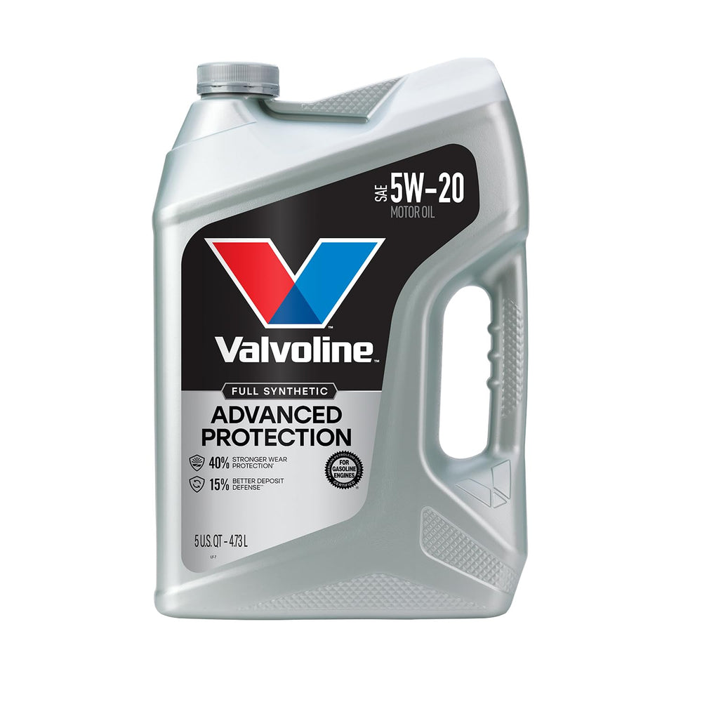 Valvoline bote 5 QT frente mostrando diseño y protección avanzada