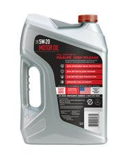 Valvoline MaxLife detalle de etiqueta con especificaciones y beneficios