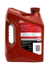Primer plano de etiqueta Valvoline MaxLife con legibilidad de especificaciones