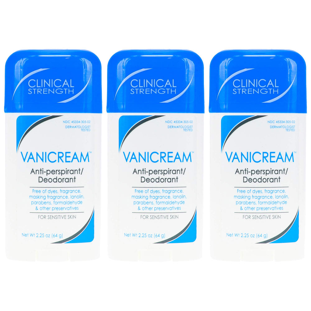 Vanicream frontal pack de tres sticks, comodidad y protección prolongada