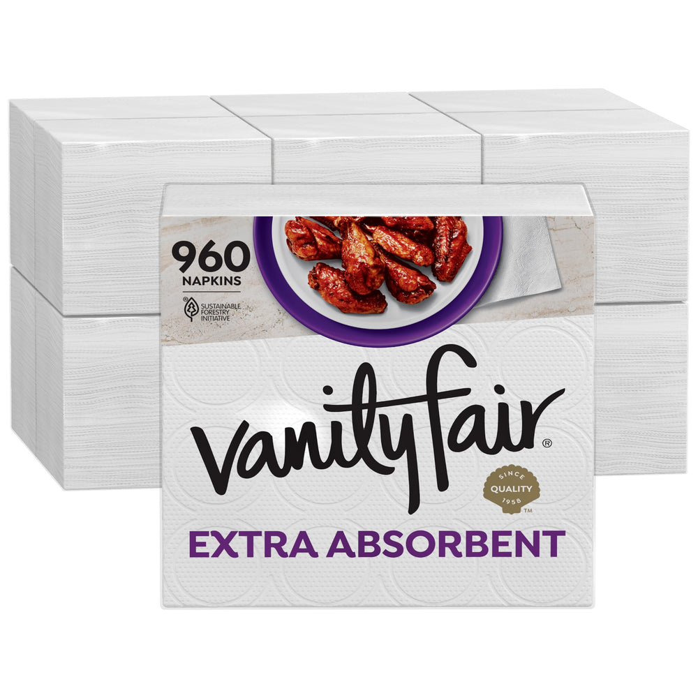 Vanity Fair frente del empaque mostrando 960 unidades y ahorro