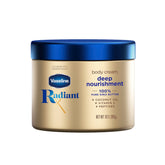 Vaseline frasco frontal que muestra el envase y beneficios de hidratación