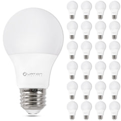 VATION LIGHTING paquete frontal 24 bombillas mostrando ahorro energético