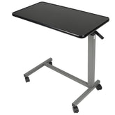 Vaunn vista frontal de la mesa sobrecama mostrando estabilidad y espacio de uso