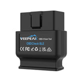 Veepeak OBDCheck BLE frontal mostrando su diseño compacto y fácil conexión
