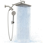 Veken vista frontal en pared níquel cepillado, apariencia moderna y fácil limpieza