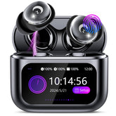 VEKJ estuche frontal con pantalla táctil, control fácil y visual de batería
