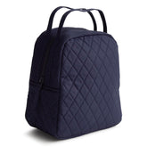 Vera Bradley bolsa de almuerzo frontal en color Peacoat, elegante y compacta