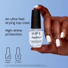 Vera Wang OPI RapiDry pincel pro-wide mostrando cobertura pareja y sin rayas