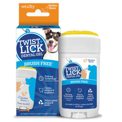 Vetality gel Twist + Lick frente del envase que muestra presentación y beneficio práctico