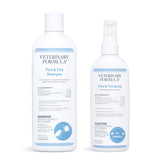 Veterinary Formula vista frontal del pack mostrando botellas y tamaños beneficios prácticos
