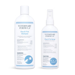 Veterinary Formula vista frontal del pack mostrando botellas y tamaños beneficios prácticos