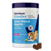 Vetnique Glandex paquete frontal mostrando presentación y beneficio digestivo