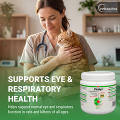 Vetoquinol Viralys etiqueta con ingredientes y modo de uso visible