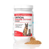 VetSmart Formulas envase frontal de Critical Immune Defense muestra dosificación clara y confianza