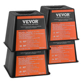 VEVOR bloque frontal empaquetado mostrando estabilidad y transporte fácil