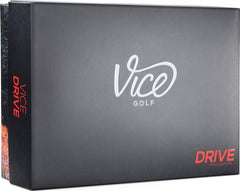 Vice Golf embalaje frontal mostrando la caja y beneficio de resistencia
