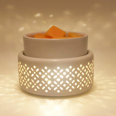 VICTORIA AROMA vista frontal elegante con luz LED, aporta ambiente
