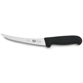 Victorinox cuchillo Fibrox vista frontal con hoja curva, precisión al deshuesar