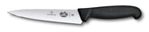 Victorinox vista frontal del cuchillo Fibrox mostrando el perfil y filo