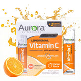 Vida Lifescience caja Aurora Nutrascience frente mostrando sobres, conveniente